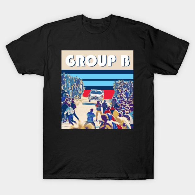 Classic Driver 1983 Lancia 037 Rally Evo 2 Group B - WRC  Markku Walter Röhrl art T-Shirt by cowtown_cowboy